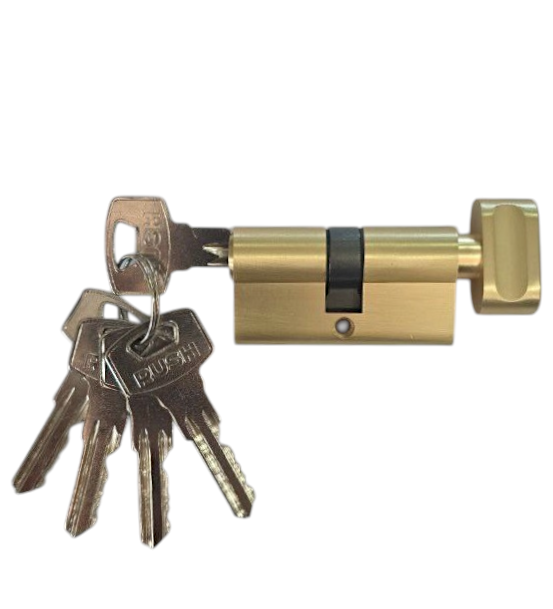 Ключевой цилиндр CYL 5-60 KNOB MAT. GOLD (Мат. золото)