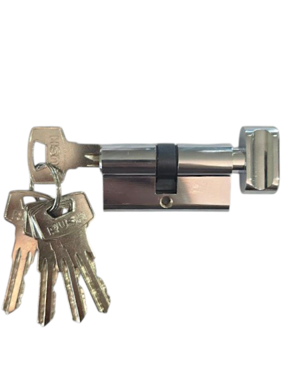 Ключевой цилиндр CYL 5-60 KNOB POL. CHROME (Хром)